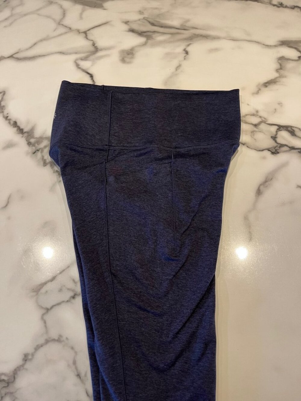 Athleta Salutation Stash Pocket II Softluxe Tights - Heather Navy Small - Picture 11 of 13
